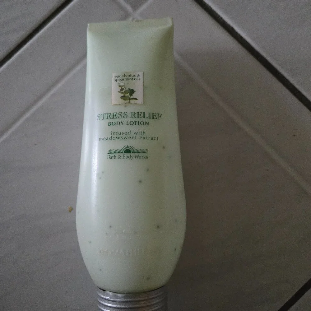Bath and Body Works Stress Relief Body Lotion 7.5 fl.oz. 50% full